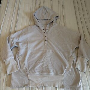 Half Snap Hooded Sweatshirt | Size M